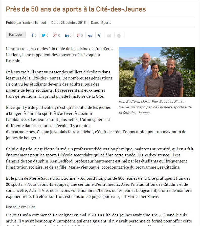 article 50 ans sports